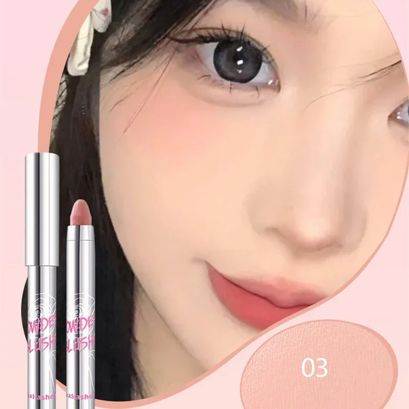 6 Farben Sweet Blush Stick – vielseitig einsetzbar für Augen und Wangen – Creme-Lidschattenstift – langanhaltend, wasserfest – Rouge-Stift – Make-up für Mädchen_voghion.com
