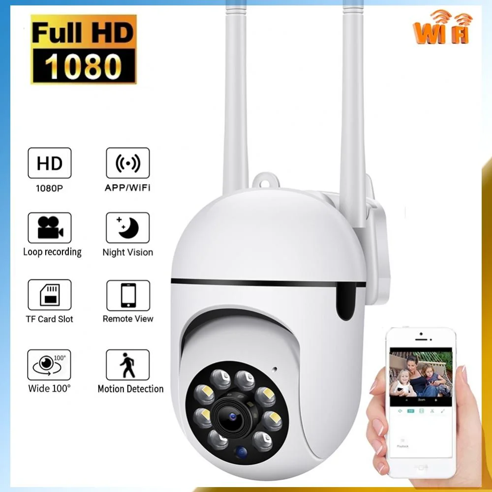 Ycc365 plus 1080P PTZ WIFI IP Camera Audio CCTV Surveillance 4X Zoom Night Full Color Wireless Waterproof H.264 Audio Security 1