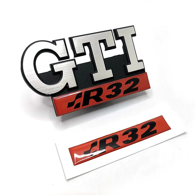 골프 II 엠블럼 네임 플레이트 PVC 8V VR6 R32 장식 자동차 스티커 도어 양면 배지 그릴 전면 엠블럼