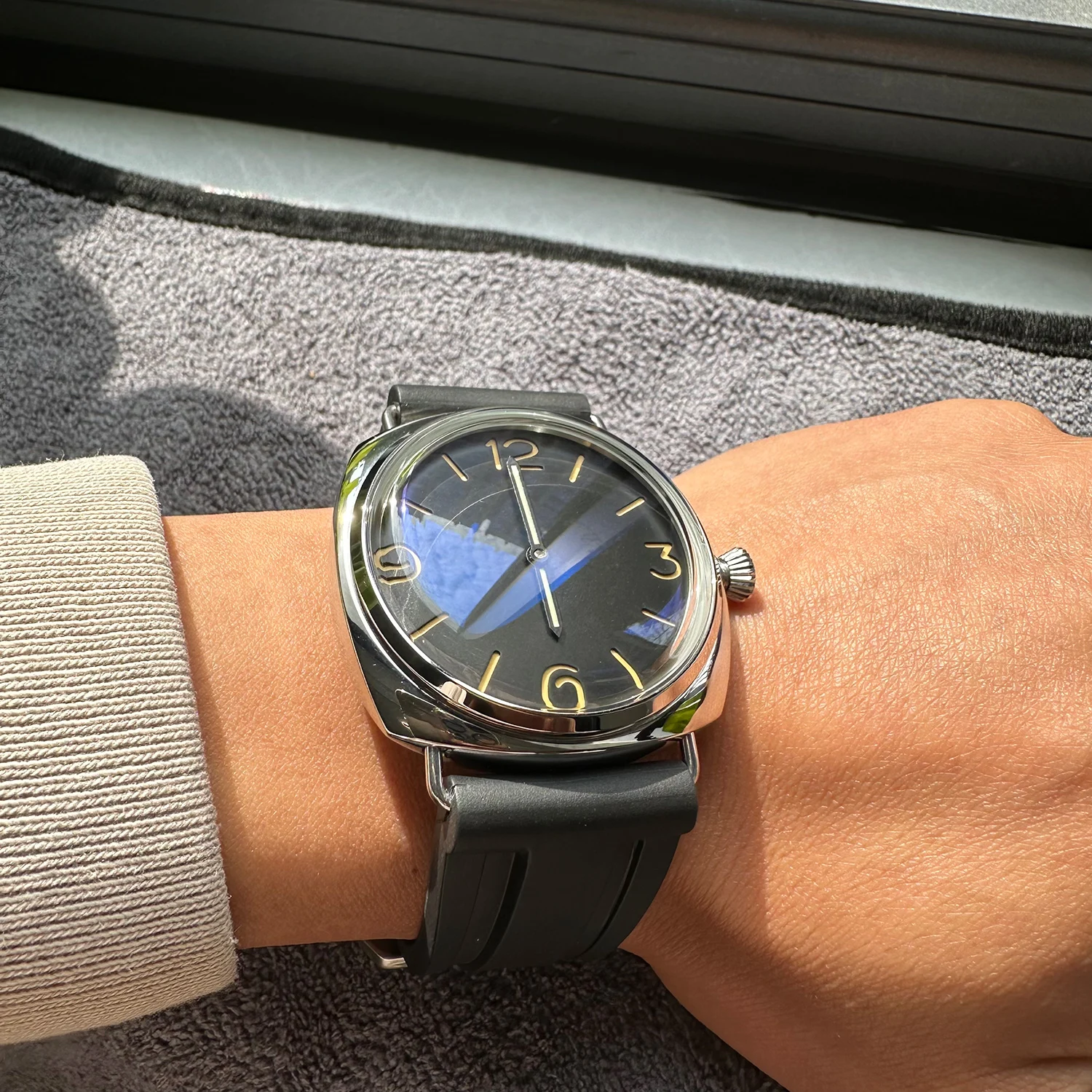 Manual Mechanical Replica Watch Man for Seagull ST3600 C9 Luminous Retro Navy Military Wristwatches Fro Man Dropshipping