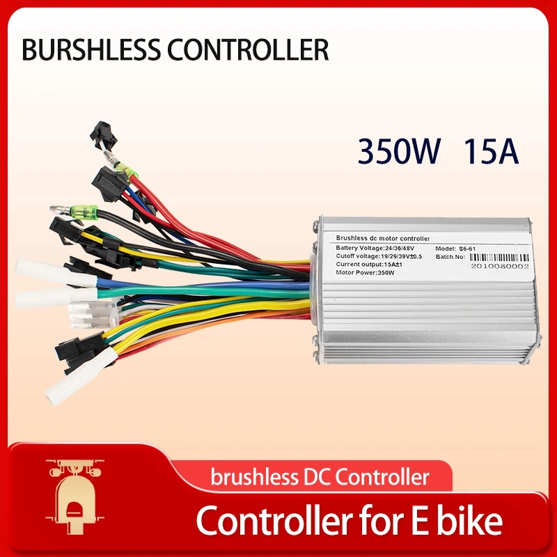 

24 В 36 в 48 в 350 Вт 6 Mosfet бесщеточный контроллер электрический велосипед для электрического скутера BLDC мотор контроллер Аксессуары для электровелосипедов