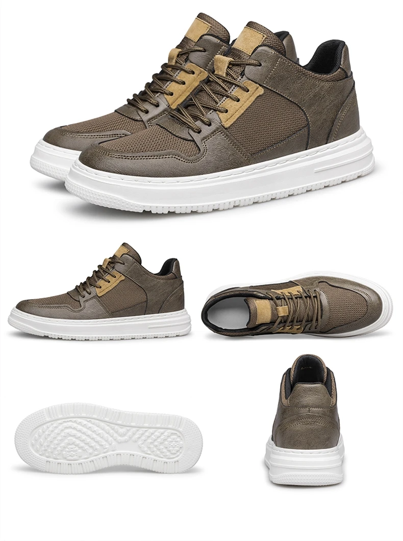 Plus Größe 47 Sommer Mesh Männer Turnschuhe Aufzug Schuhe Chunky Erhöhen Einlegesohle 7 CM Atmungsaktive Sport Casual Höhe Schuhe für Mann – Detail 26