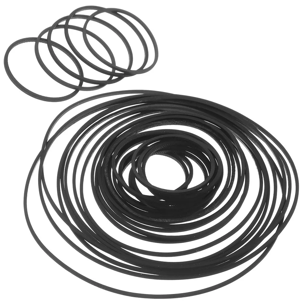 90pcs Recorder Rubber 1Mm Cassette Player Replacement Square Flat Drive Belts For Cd Dvd Devices Cassette Recorder Repair