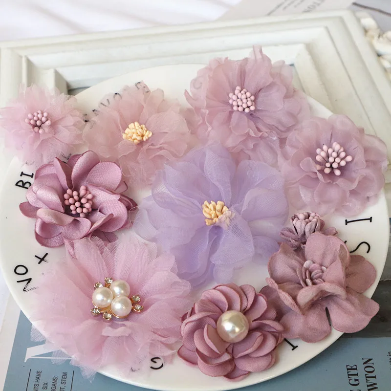 Fabric Flowers. Applications Fabric Flowers Applications Making