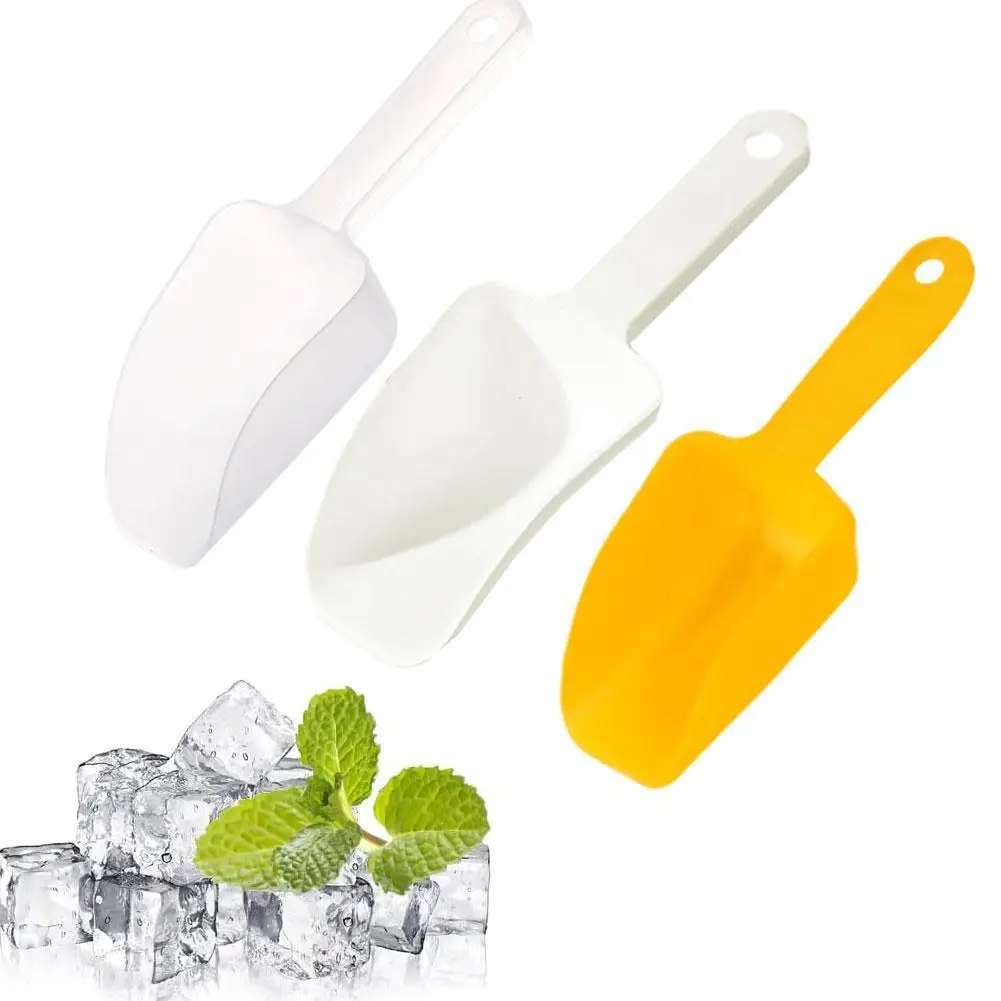 

1pcs Mini Plastic Ice Shovel Flour Food Candy Ice Cream Grain Measuring Scoop Multifunctional Kitchen Tools For Birthday Party