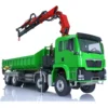 1/14 LESU RC Dumper Car 8*8 Roll On/Off Hydraulic Crane Tipper Truck Reversing Valve Painted Assembled Electric Toys THZH1310 1