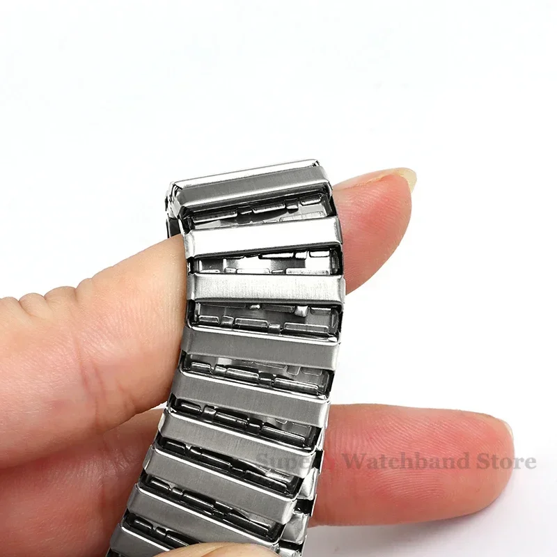Elegant Stainless Steel Elastic Watch Band - Universal Stretch Wristband Accessories