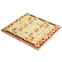Chinese Chess Board Game Foldable Wooden 2 Player Board Games For Adults Chinese Chess Xiangqi Travel Game Set With Wooden Chess 1
