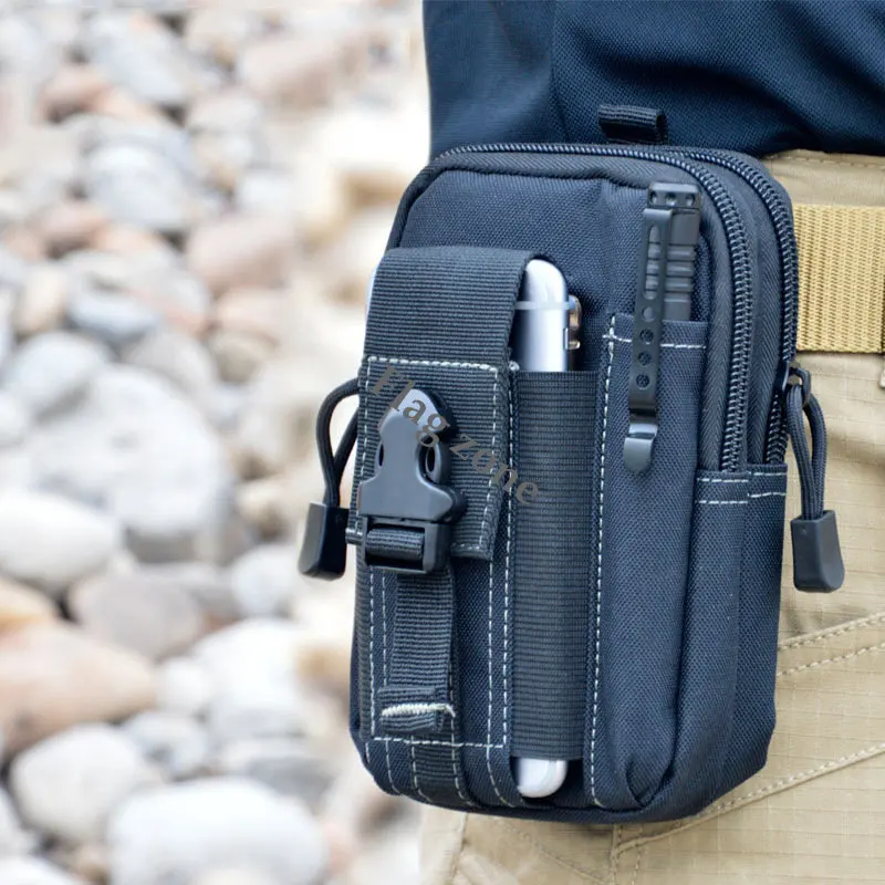 Multifunction Tactical Waist Bag Outdoor Molle Bag EDC Pack Molle Men Sport Hiking Hunting Working Tools Mobile Phone Pouch 6