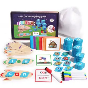 Image for Geography Learning Toys Wooden Word Spelling Games 