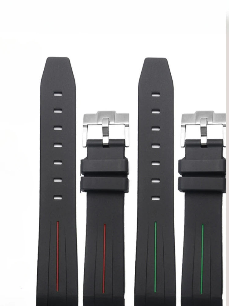 Per Rolex Black Water Ghost Green Submariner Blue Black Circle Air Overlord Gmt Cinturino Per Orologio In Gomma Con Interfaccia Ad Arco Impermeabile