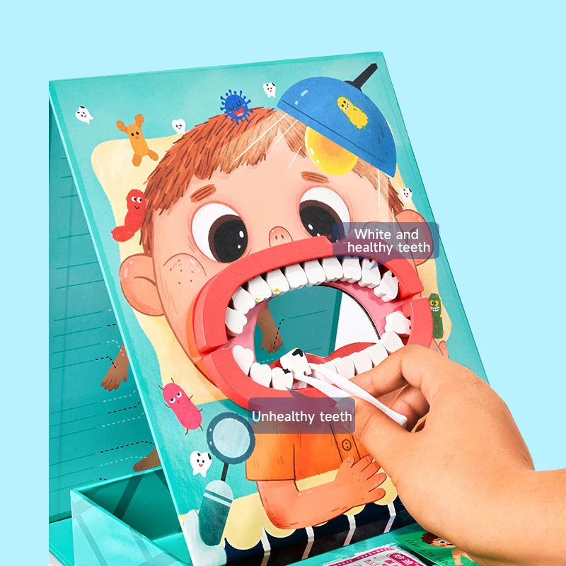 Children's Doctor Scene Pretend Play Dentist Play Set Educational Toy Family Parent-Child Interaction Go To The Dentist Game Toy 4