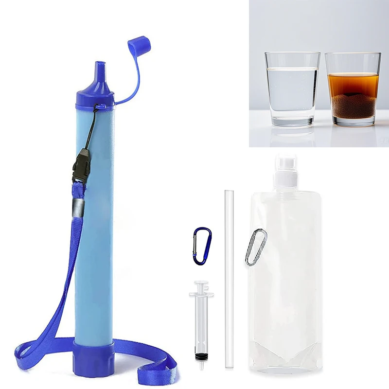 Camping Hiking Emergency Life Portable Purifier Outdoor Water Purifier Water Filter Suitable for Streams Lakes Outdoors Camping water purifier