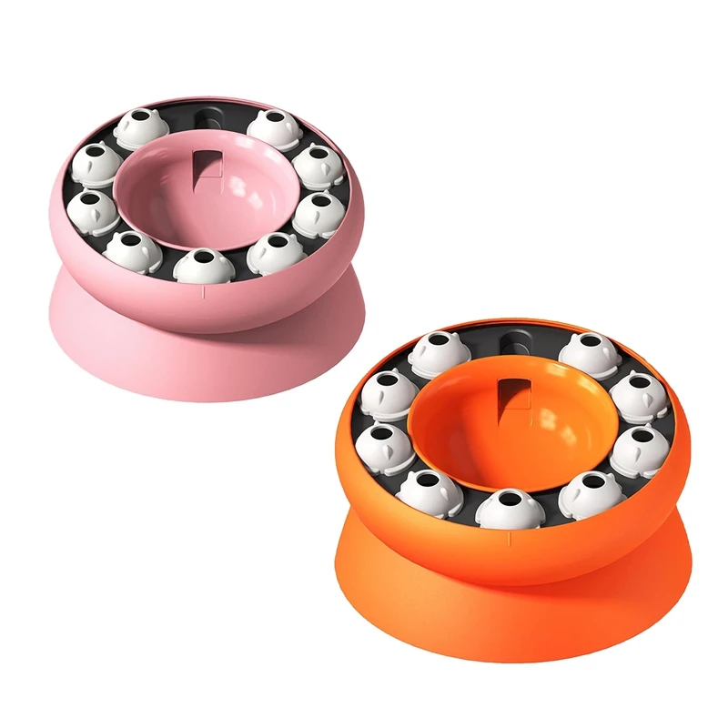 

Медленная кормушка для кошек, миски для кошек и собак, головоломки для кошек, поворотная медленная кормушка, миски для еды, кормушка для кошек