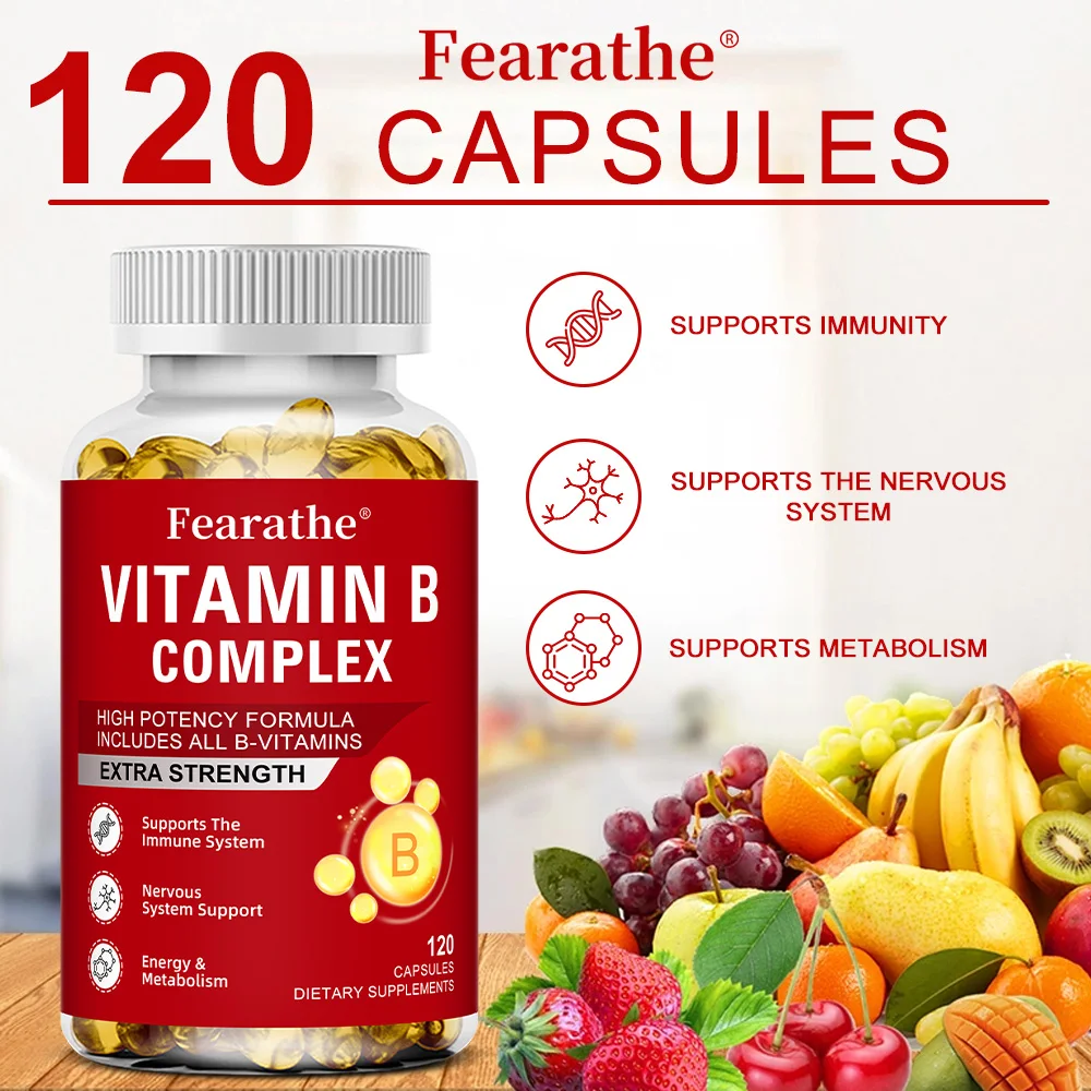 Vitamin B-Complex Vitamin Supplements (B12 B2 B3 B6 Folic Acid &Biotin), Immune & Energy Support,Immune Health - Image 3
