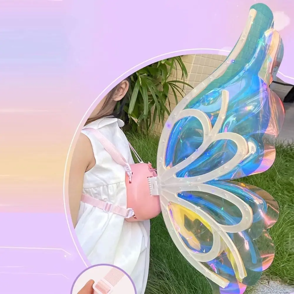 Creative LED Electric Butterfly Wings with Light Music Moving Wings Electric Elf Wings Costume Fluttering Wings Colorful Shiny