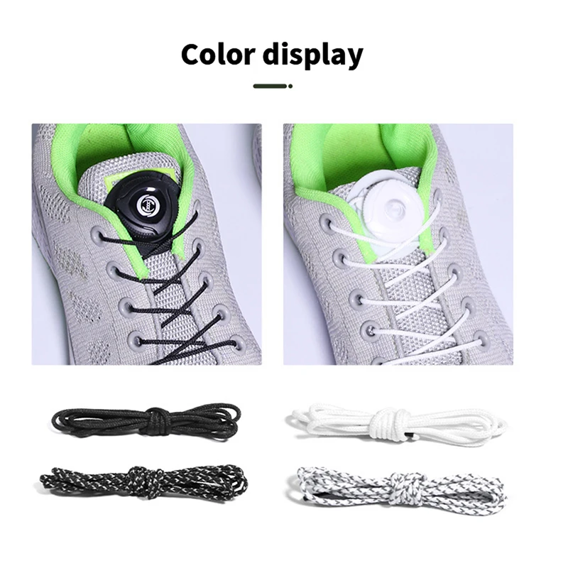 Without Tying Shoe Laces for Sneakers No Tie Elastic Shoelaces Colorful  Capsule Lock Stretch Sports Shoelace Rubber Shoestrings - AliExpress