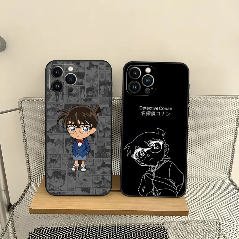 Custodia Per Telefono Per Iphone 11 Pro Max 12 Mini 13 14 X Xr Xs 6 6S 8 7 Plus Silicone Soft Japan Manga Detective Conan Cover Posteriore