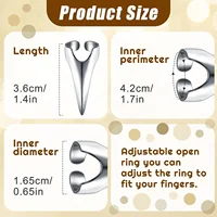 Anneaux de sectionnement capillaire rétro en métal pour femmes, accessoires pour perruques et extensions de cheveux, pour Halloween, cosplay et usage en salon 5