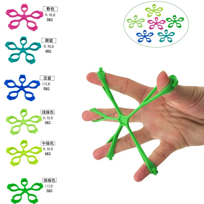 

Silicone Finger Expander Exercise Hand Grip, Wrist Strength Trainer, Finger Exerciser, Resistance Bands, Fitness, New