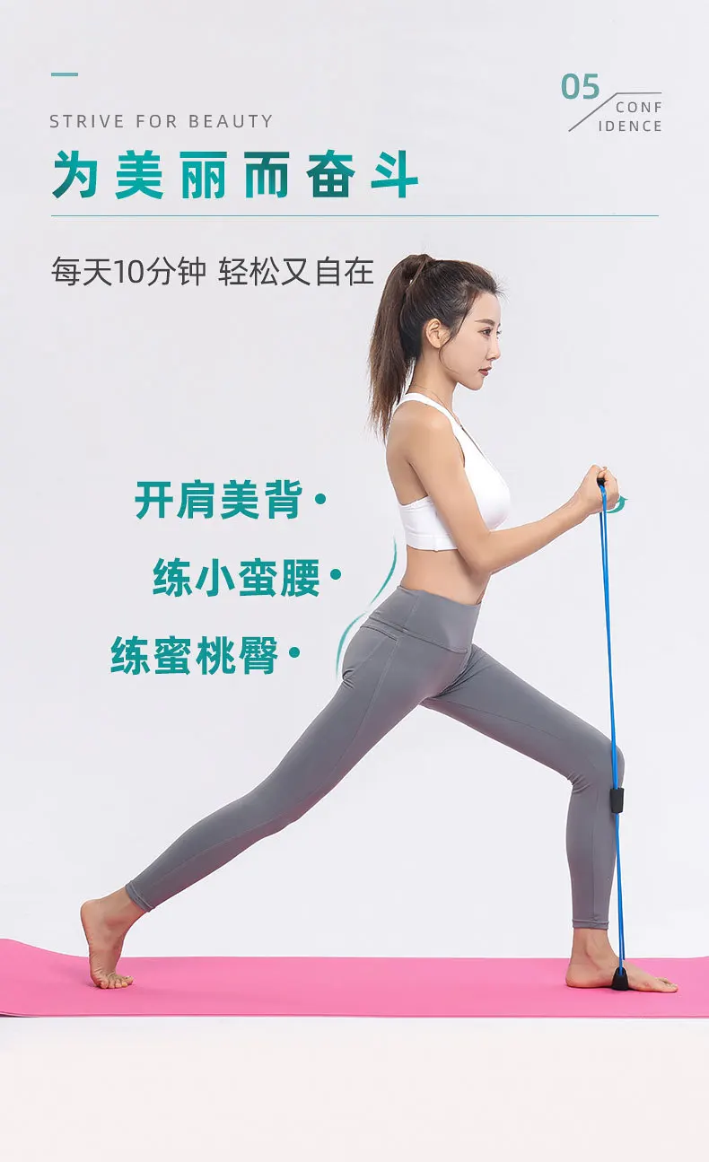 Sedd5fee2e4104b41be085e3c8e6e01ded Resistance Bands with Foam Sport At Home Yoga Fitness Accessories Rubber Pull Rope Training and Exercise Gym Equipment for Women