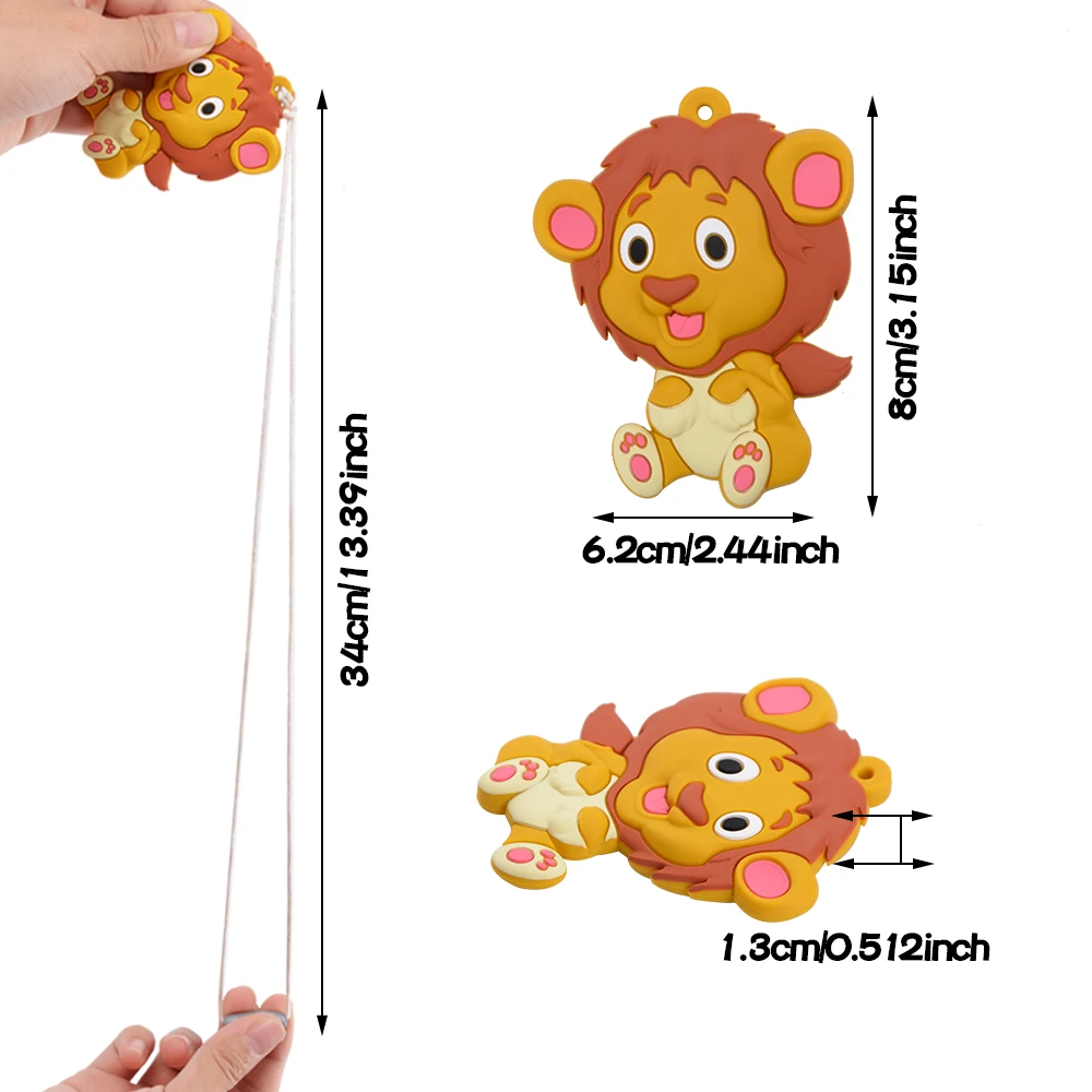 Kids Chew Necklace Baby Silicone Teether Sensory Chewy Pendant Oral Motor Toys Therapy Tools for Autism ADHD chidren's goods 2