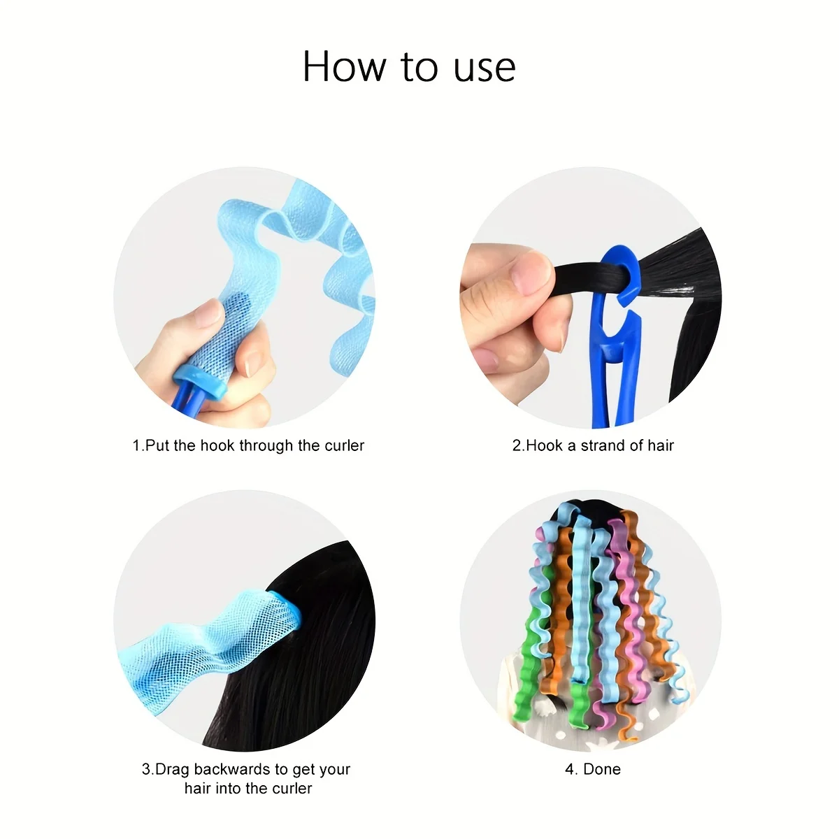 20pcs/Set Magic Hair Curler Heatless Hair Rollers Wave Formers Hairstyle Roller Sticks Curling Hair Styling Tools for Women