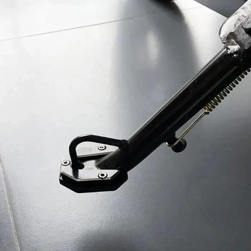 Enhanced Anti-Slip Kickstand Extension Pad for Motorcycles, Electric Bikes, and Scooters