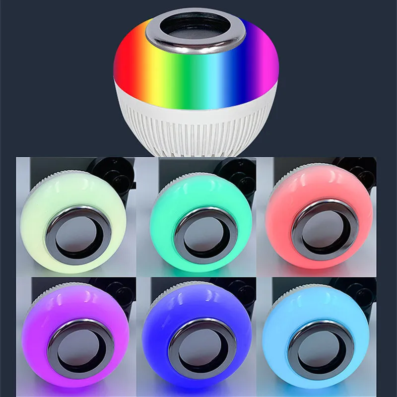 LED Wireless Bluetooth Music Bulb RGB Color Changing Colorful Home Decor Party Atmosphere Light Accessories Remote Control