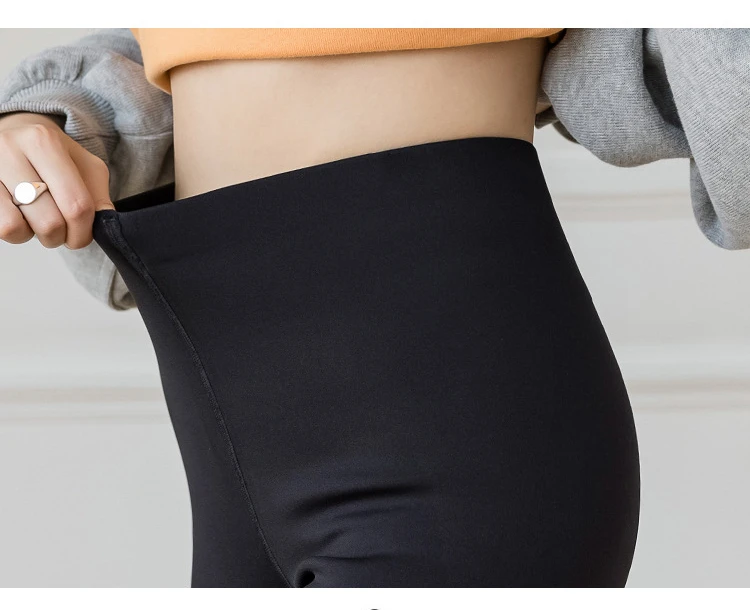 CHRLEISURE Zimske sportske ženske tople crne debele uske Veet hlače elastične push-up modne uske tajice ženske nove_voghion.com
