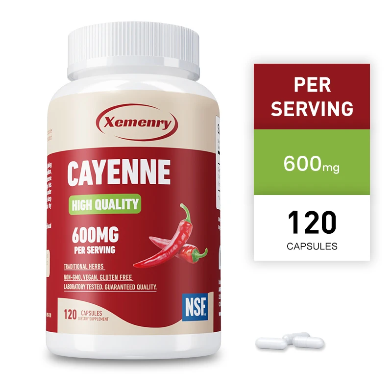 Cayenne Pepper Capsules Promote Digestion Detoxification and Cleansing Enhance Immunity digestive capsules