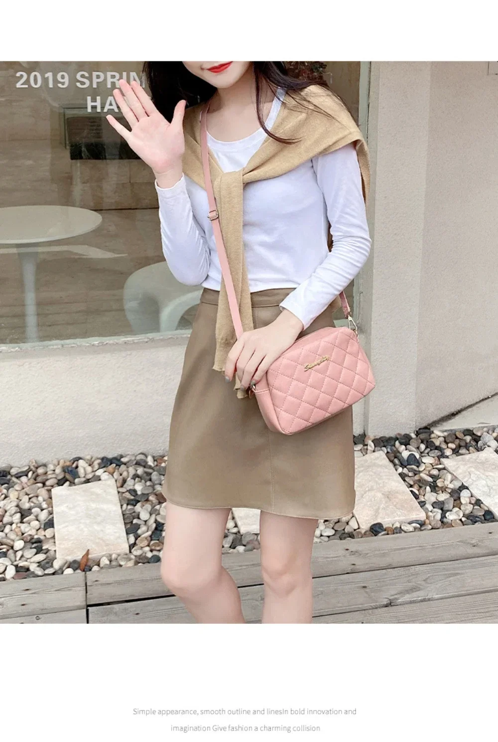 Diamond Quilted Tassel Crossbody
