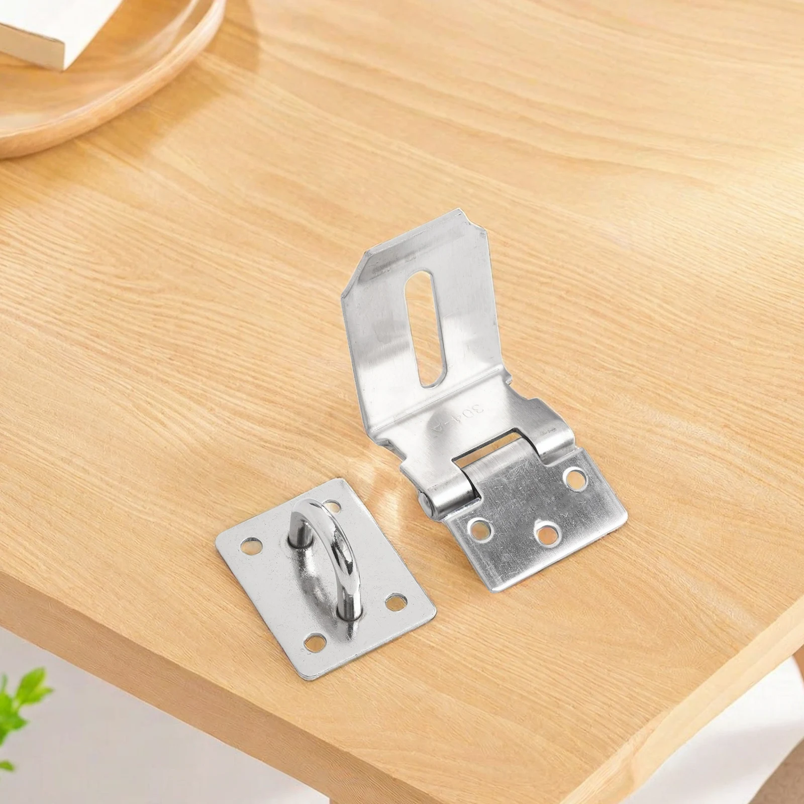 Door Lock Latch Hasp Stainless Steel Staple Padlock Clasp Shed Latch Tool Anti Theft For Home Decoration Security Hardware