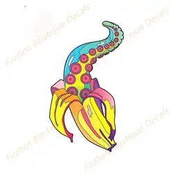 Fuzhen – décalcomanies de voiture, accessoires extérieurs pour idées de jambes de poulpe, coloré, style de voiture, personnalité 
