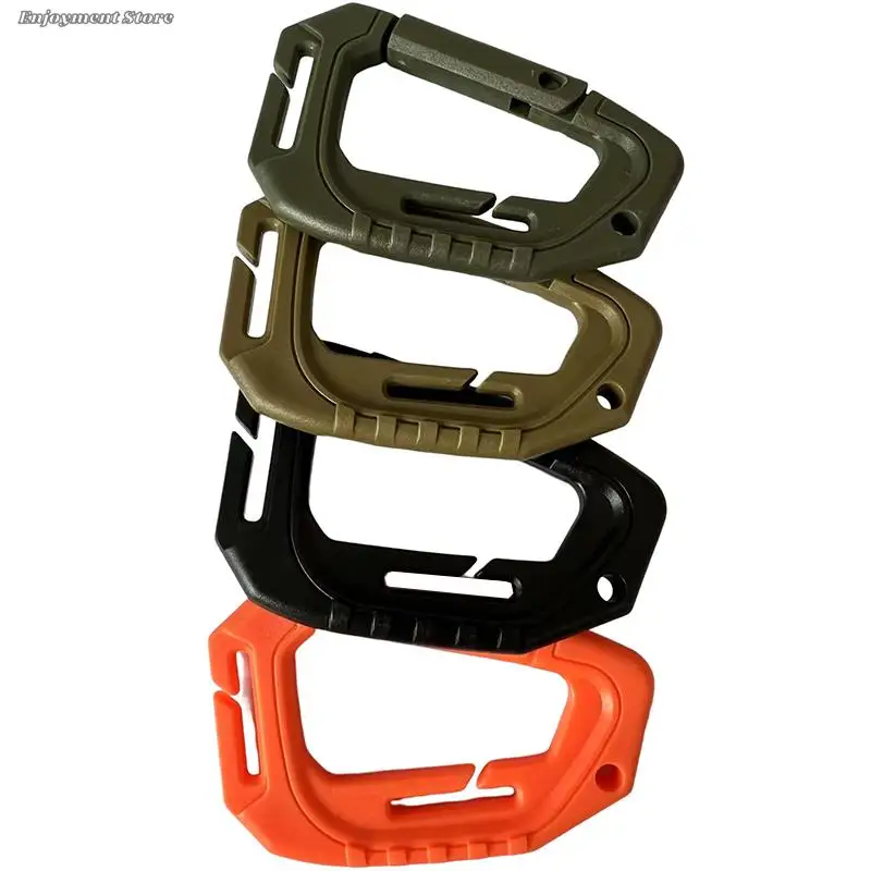 

1 шт. большой D-образный пластиковый стальной Тактический быстросъемный крючок с быстрой застежкой для кемпинга на открытом воздухе Рюкзак Сумка EDC инструмент Аксессуары