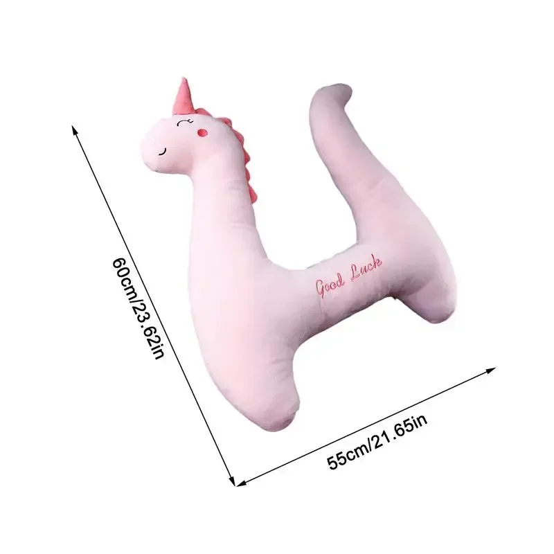 Pink Unicon Kid And Adult Car Sleeping Neck Head Support H-Shape Travel Pillow Cushion Car Seat Safety Neck Pillow Child Women