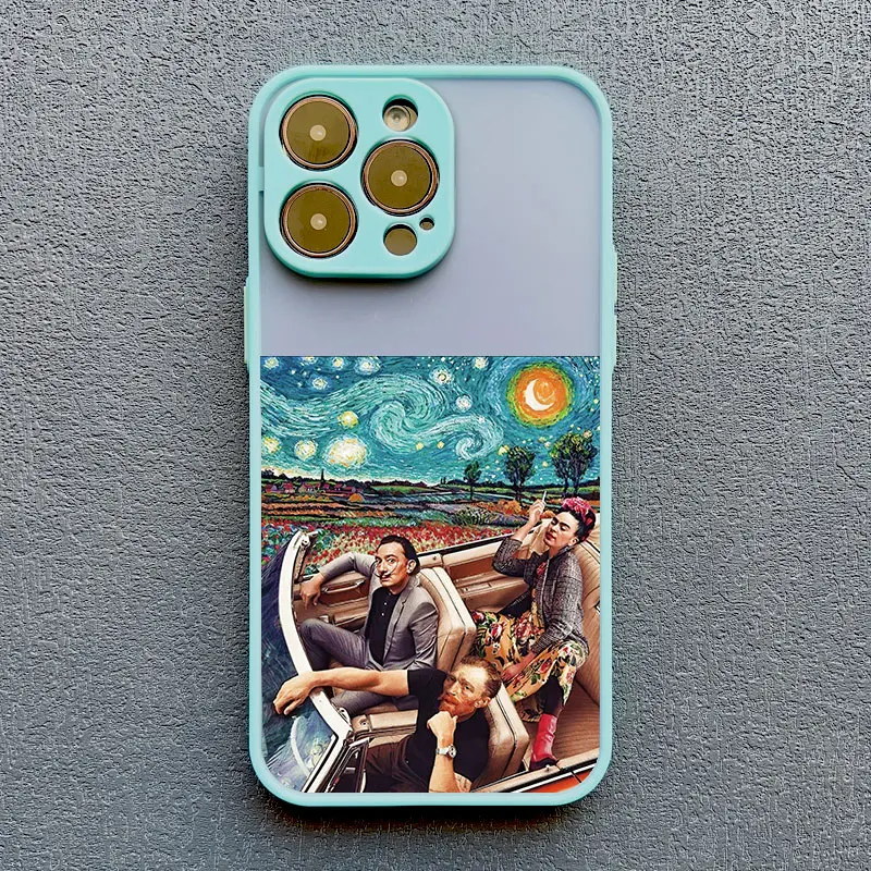 thumbnail image 1 of Art Aesthetic David Mona Lisa Phone Case For iPhone 11 14 Pro Max 13 12 15 Pro Max Mini XS X XR SE2 7 8 Plus Shockproof Covers, 1 of 5