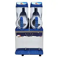 Commercial Slushy Machine 8 Gallons Stainless Steel Margarita Smoothie Maker Cocktail Ice Juice 2 Tanks LED Control Kit 1000W 2