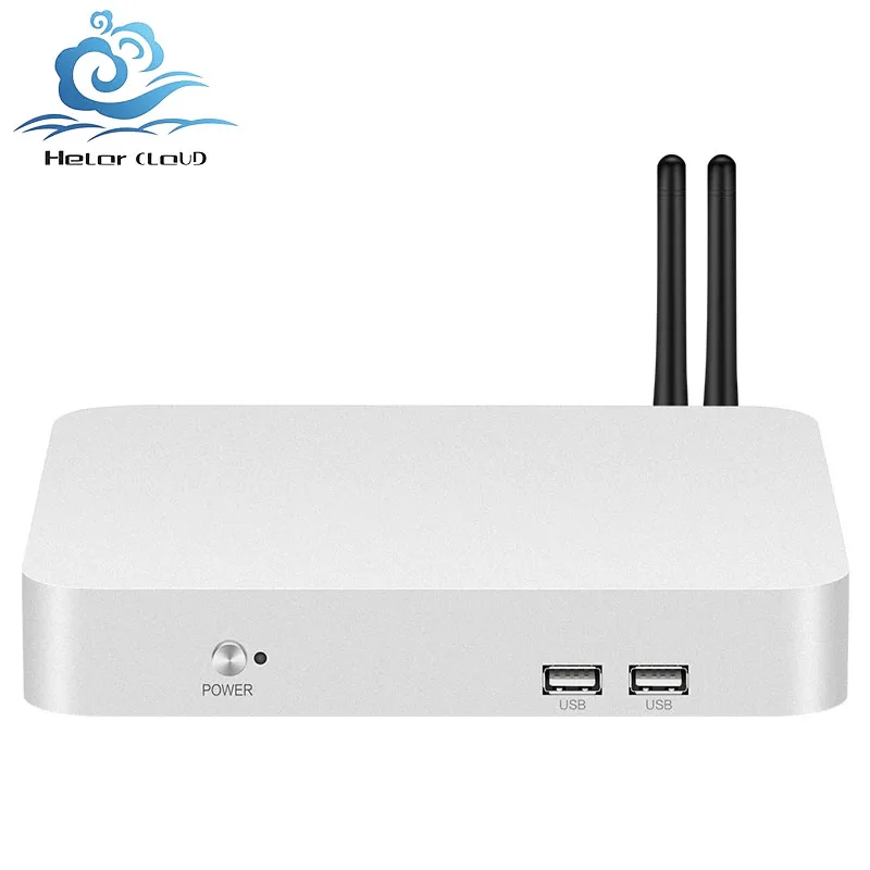 J1900 /N2830 /5010U /I7 1255U Ventola Mini Pc Ddr4 Rs232 4G/5G Wifi6 Windows10 Linux Bluetooth Computer