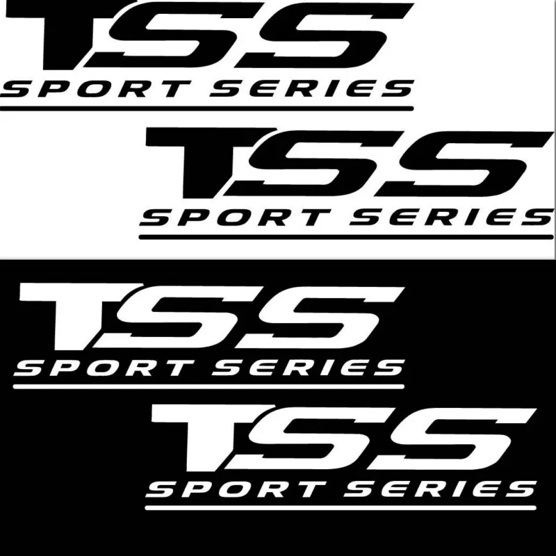 

15" TSS Sport Series Compatible Toyota Black Vinyl Decal Pair