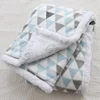 Baby Blankets New Thick Double Layer Soft Fleece Infant Swaddle Envelope Wrap For Newborn Baby Boys Girls Bedding Blanket Quilt 1