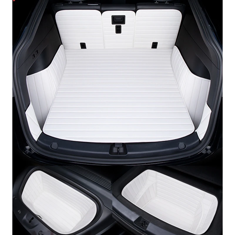 

Car Trunk Mats Cover For Tesla Model Y Woman Waterproof Full Surround Protective Pads All-Weather Rug Supplies Accessories