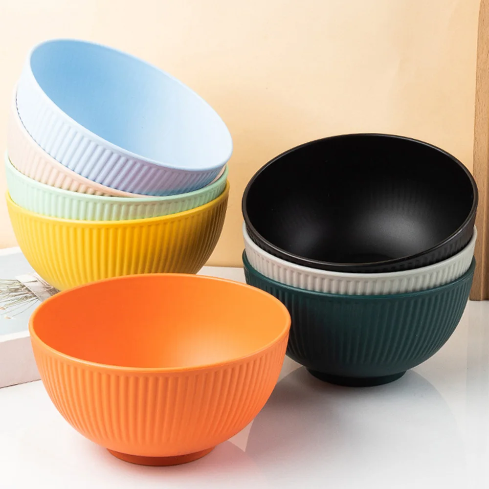 Eco-Friendly Unbreakable Wheat Straw Bowls - Set of 8