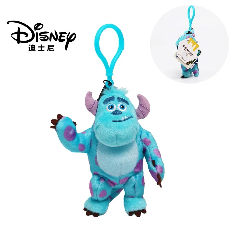 thumbnail image 1 of Llavero de peluche genuino de 11 cm de Disney Monsters University, juguete de peluche suave de James Sullivan y Mike Wazowski, regalo de Navidad para niños, 1 of 5