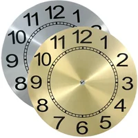 Clock Accessories Dial Face 9inch Aluminium Dial Face Arabic Numeral Diameters 243mm Flat Profile Metal Wall Clock 2