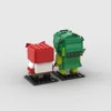 MOC Insides DIY Out Brickheadz Building Blocks Disgust Figures Bricks Educational Toys for Children 6