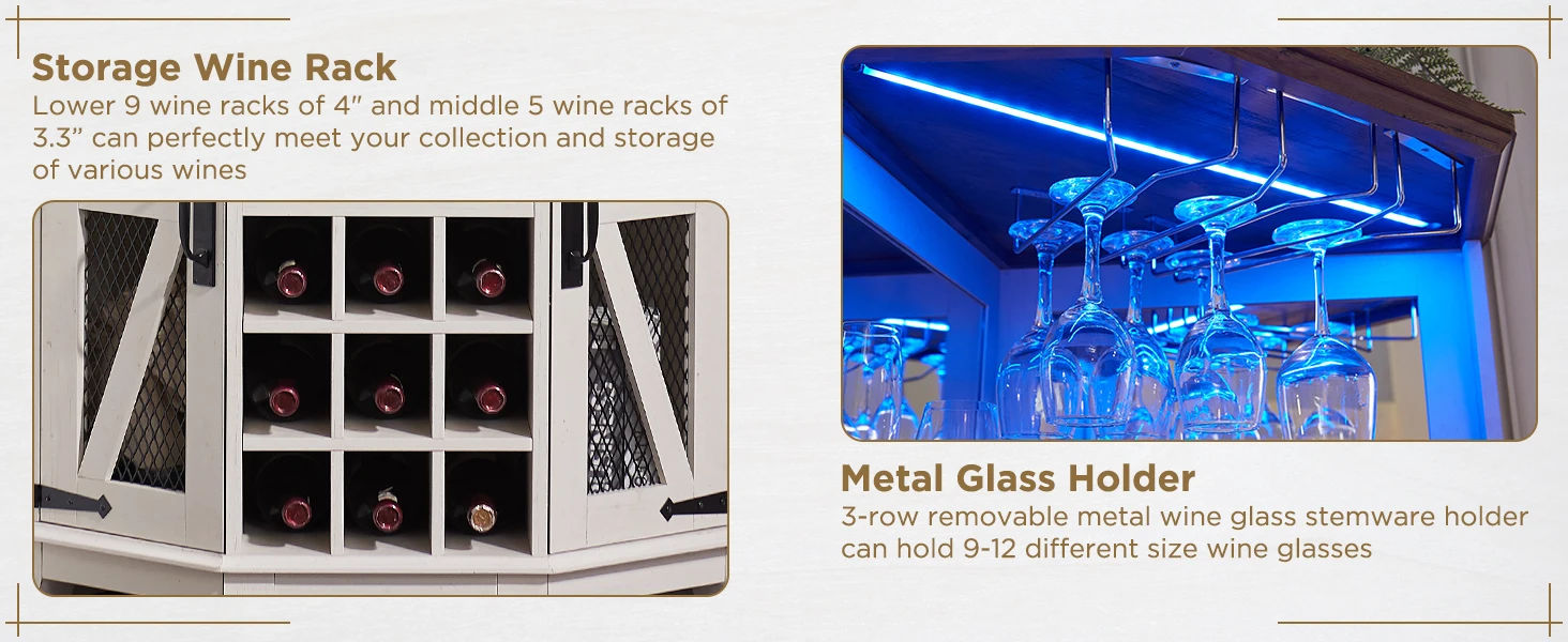 corner bar cabinet for liquor