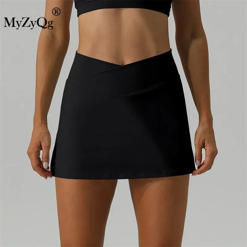 Women Tennis Skirt Slim-fit Yoga Short Skirt Breathable Mini Running Fitness Release Light Sports