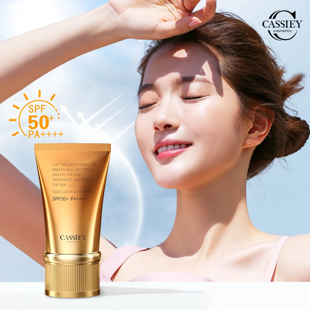 Spf50 Body Sunscreen Light Thin Refreshing Sunscreen Protector Solar Sun Protection Cream Solar Blocker For Women Face Skin Care