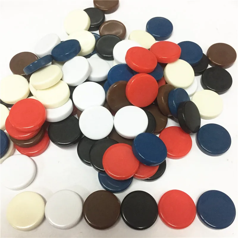 Chess Pieces And Board Chess Pieces Game Replacement Pieces 15Pcs/set 20mm新西洋双陆棋棋子骰子配件